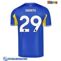 Fotballdrakt Herre Leeds United Wilfried Gnonto #29 Bortedrakt 2025-26 Kortermet